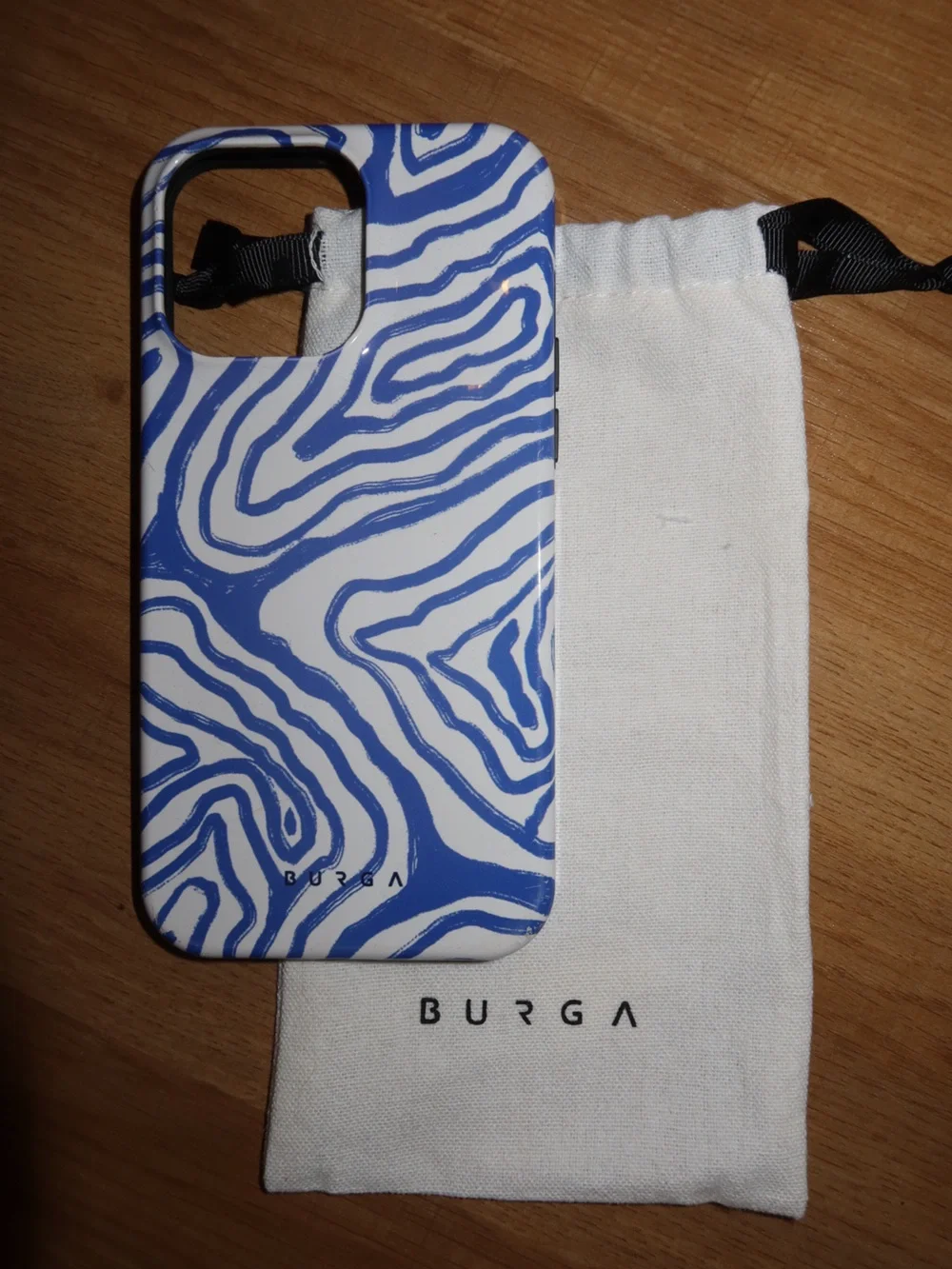Burga Seven Seas Blue & White Patterned iPhone 14 Pro Max Case